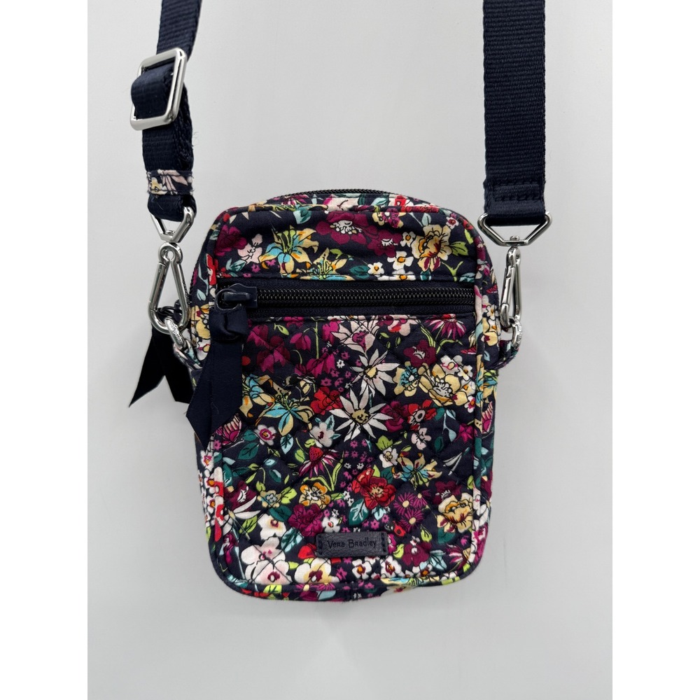 Vera Bradley Crossbody Bag Womens Small Multi-Color Floral Quilted Adjustable - Picture 2 of 14